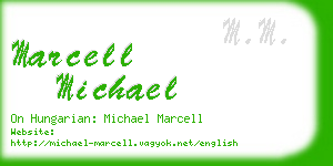 marcell michael business card